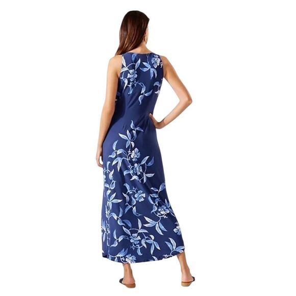 NWT TOMMY BAHAMA UNDERWATER GARDEN TROPICAL MAXI DRESS WOMENS SIZE S - Picture 3 of 12